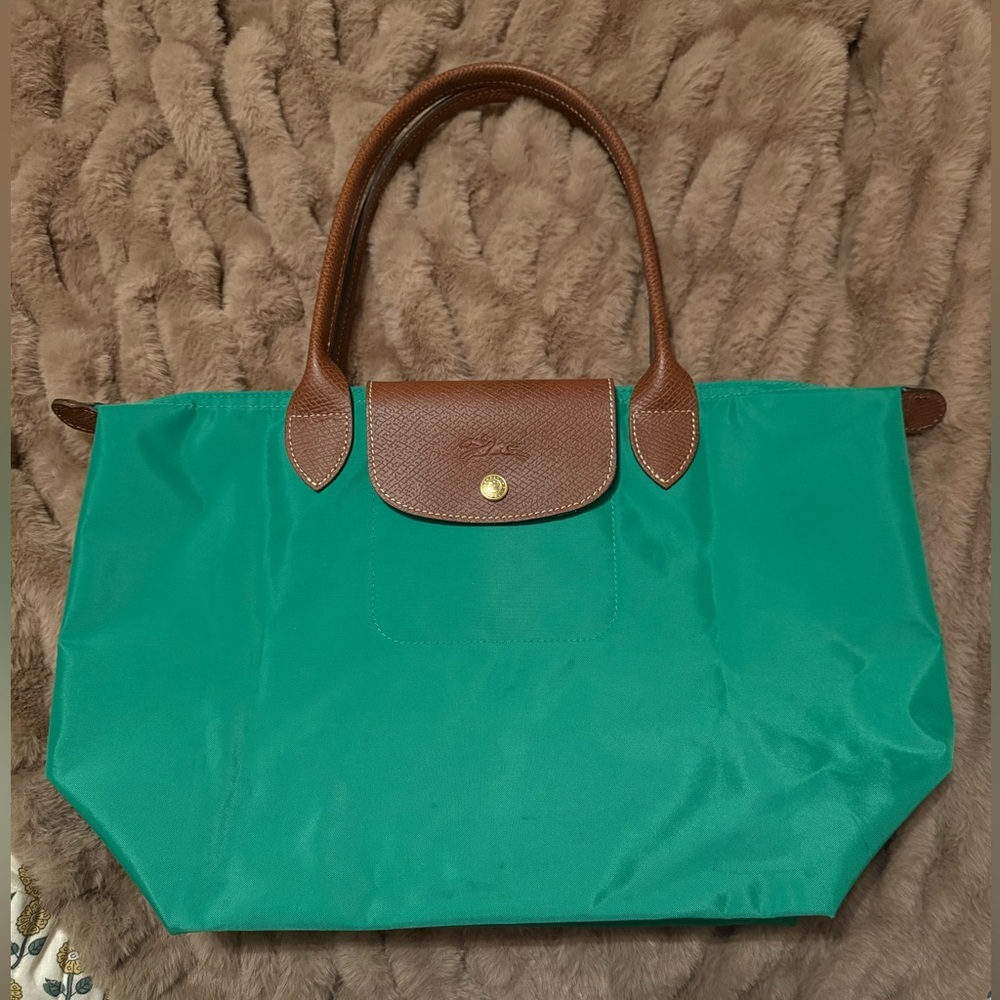 LONG CHAMP LE PLIAGE ORIGINAL M TOTE BAG GREEN